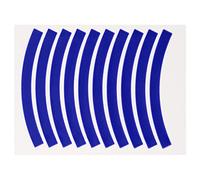 Janmobrian Autocollant Velo, Stickers Velo 20pcs Adhésif Ruban de réflexion Cyclisme Attention Autocollant Vélo Réflecteur Bande Strip Utilisation adaptée pour Scooter(Blue)