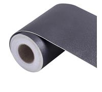 Janmobrian Plinthe Souple AutoadhéSive 5M Auto-adhésif PVC Taille Ligne Pure Couleur Papier Peint Imperméable Fond Mur Bordure Plinthe Autocollant Décalque Décoration de La Maison(Black,15CM Height)