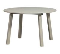 JANNE - Table de repas ronde extensible en chêne gris D 120 Gris