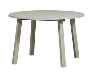 JANNE - Table de repas ronde extensible en chêne gris D 120 Gris