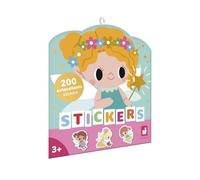 Janod - 200 Gommettes - Stickers Autocollants - Thème Fées - Dès 3 Ans et + - Loisir Créatif Enfant - Apprentissage Motricité Fine et Concentration - J09195