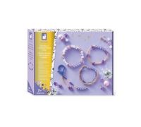 Janod - 4 Bijoux à Créer - Kit Création Bijoux Tendance - 2 Bracelets + 1 Porte-clés + 1 Collier - Loisir Créatif 7 Ans et Plus