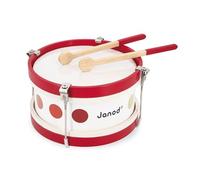 Janod - Mon Premier Tambour en Bois Confetti - Instrument de Musique Enfant - Jouet d'Imitation et d'Éveil Musical - Dès 2 Ans, J07608