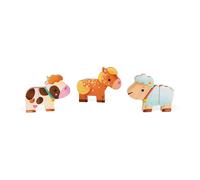 Janod – Jouet d'éveil magnétique en bois Funny Magnets Animaux de la Ferme – Dès 18 mois J08058