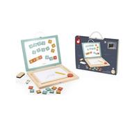 Janod - Ardoise Magnétique 4 en 1 pour Enfants, Créativité et Apprentissage