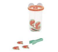 Janod, Attrape Crevettes du Bain, Jeu à Ventouses, Dès 2 Ans | 12 Crevettes Flottantes, Pince et Panier pour la Faïence, Jeu de Préhension et Dextérité