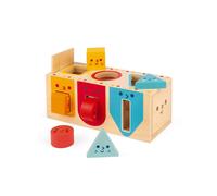 Janod Boîte Formes Géométriques Multicolore – 12 mois à 3 ans