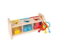 Janod Boîte à formes Essentiel avec clés Multicolore 18 mois-3 ans