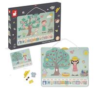 Janod Stations Calendar English Multicolore Enfants