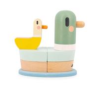 Janod Jouet empilable Canard Sweet Cocoon – 7 pièces Bois FSC – Dès 12 mois