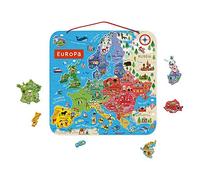 Janod – Jeu éducatif – Carte d'Europe magnétique – Bois