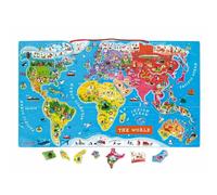 JANOD Carte du monde magnétique en anglais