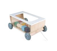 Janod Sweet Cocoon Cart With Blocks 18 Months-99 Years Multicolor