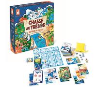 Janod - Chasse au Trésor Autour du Monde - Jeu de Société Enfant - Jeu Collaboratif - Jeu pour la Famille - Dès 6 ans, J02448