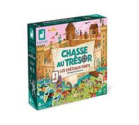 Janod - Chasse au Trésor Chevaliers et Châteaux-Forts - Jeu de Société Enfant - Jeu Collaboratif - Jeu pour la Famille - Dès 6 ans, J02447