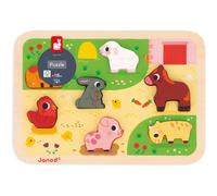Janod Chunky Farm Puzzle jeu de formes 18m+ 7 pcs