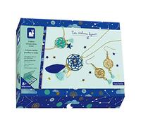 Janod - Coffret 3 Bijoux Attrape-Rêves à Créer - Les Ateliers Bijoux - Kit Loisir Créatif Enfant - Apprentissage Motricité Fine et Créativité -- Dès 8 ans, J07933