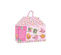 Janod, Coffret 6 Barrettes Pailletées à Créer, Jardin Enchanté, Dès 5 Ans | Valisette Loisirs Créatifs, Les Premiers Ateliers Bijoux, Dextérité, Créativité, Cadeau Enfant de 5 à 10 Ans