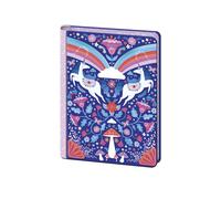Janod - Set d'Invitations 8 Cartes Licorne - 8 Enveloppes - Pochette de Rangement et 1 Planche d'Autocollants - Invitation Anniversaire - Stickers Licorne - Idéal pour 8 Invités - 6 Ans et + - J08933
