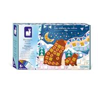 Janod Coffret mosaïques en mousse Les Ateliers du Calme J09151 – Thème Hiver, 3 tableaux, dès 5 ans