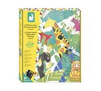 Janod - Coffret Peinture Aquarelle Animaux - Les Ateliers du Calme - Kit Loisir Créatif Enfant - 4 Tableaux Animaux Avec Dorure - Motricité Fine et Concentration - Dès 6 ans, J07959