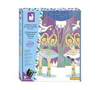 Janod - Coffret Peinture Aquarelle Danseuses - Les Ateliers du Calme - Loisir Créatif - 4 Tableaux Dorure - 6 ans,J07964