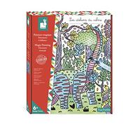 Janod - Coffret Peinture Magique Dinosaures - Les Ateliers du Calme - 6 Tableaux Dinos À Colorer - 6 ans, J07873