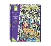 Janod - Coffret Peinture Magique Foret - Les Ateliers du Calme - Kit Loisir Créatif Enfant - 6 Tableaux À Colorer - Motricité Fine et Concentration - Dès 6 ans, J07874
