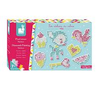 Janod - Coffret Pixel Strass Stickers - Les Ateliers du Calme - Kit Loisir Créatif Enfant - Apprentissage Motricité Fine et Créativité - Dès 7 ans, J07884