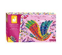 Janod - Coffret Sequins à Coller Jardin Merveilleux - Les Ateliers du Calme - Kit Loisir Créatif Enfant - Apprentissage Motricité Fine et Créativité - Dès 5 ans, J07946, Colorés