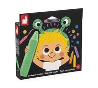Janod, Craies de Trottoir XXL, Coffret de 6, Dès 3 Ans | Format Carré, Couleurs Vives, Nettoyage Facile à l'Eau, Dessin en Extérieur, Activité Créative Enfant