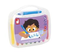 Janod - Set 10 crayons gel aquarellables Twist, couleurs vives, valisette, dès 3 ans - J07416