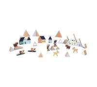 Janod Blocs Cross Roads Mountain Valley Multicolore Enfants