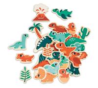 Janod Jouet magnétique 24 magnets Dino – Bois FSC – Jeu éducatif dès 24 mois