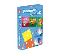Janod - Dominos Rigolooo - Jeu de Mémoire et d'Association - 2 Niveaux de jeu - 2 à 4 joueurs - Dès 3 Ans - J02737