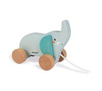 Janod - Eléphant à Promener en Bois - Jouet à Tirer - Jouets d'Eveil et Premier Age - Apprentissage Motricité et Imagination - Partenariat WWF - Certifié FSC - Dès 1 an, J08609