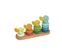 Janod – Jeu d'éveil empilable Duck Family 4508212 en bois multicolore