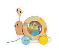Janod Jouet à tirer Escargot Pure Multicolore 12 mois-3 ans