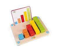 Janod - Essentiel - Compter - Jeu Educatif Premier Âge en Bois - Apprendre à Compter - Peinture à l'eau - Dès 3 Ans, J05071