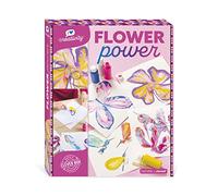 Janod - Flower Power - I Love Creativity - 5 Réalisations en Peinture Acrylique - Kit Loisir Créatif - 8 Ans, J07738
