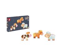 Janod – Jouet d'éveil magnétique en bois Funny Magnets Animaux de la Ferme – Dès 18 mois J08058