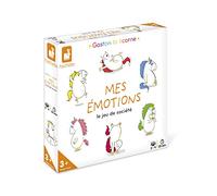 Janod, Gaston et Les Émotions, Jeu Coopératif Enfant Dès 3 Ans | Reconnaissance des Émotions, 52 Cartes, 4 Plateaux, 1 Roue, 46 Pièces Magnétiques et 1 Livret, De 1 à 4 joueurs