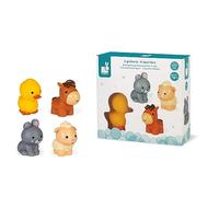 Janod - Gicleurs Animaux de la Ferme 4 pièces - Jouet de Bain Premier Âge - Dès 10 mois, J04702