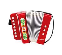 Janod, Gioia, Accordéon Enfant à Soufflet 7 Touches, Dès 3 Ans | 2 Boutons Pour Changer les Tonalités, 1 Bouton Pour Insuffler l'Air, Sangle de Maintien, Pour Jouer comme les Grands
