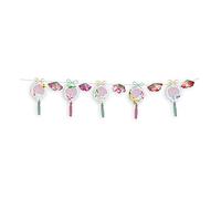 Janod - Kit créatif Guirlande lumineuse en papier à créer Rose - Dès 7 ans