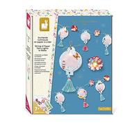 Janod - Guirlande Lumineuse en Papier à Créer - Les Ateliers Déco - Kit Loisir Créatif Enfant - Dextérité et Concentration - Dès 7 Ans, J07971, Rose / Bleu