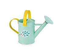 Janod - Happy Garden - Arrosoir Enfant en Métal - Jeu de Plein Air Jardinage - Dès 3 Ans, J03191, Bleu et Jaune