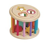 Janod Tambour trieur de formes en bois pour enfants Multicolore 18 mois-3 ans