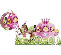 Janod - J02818 - Puzzle - Floor Puzzle Le Carrosse de la Princesse - 39 Pièces