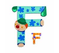 Janod J04547 F Party B004XS8GL0 Wooden Clown Letter, Multicolour, One Size